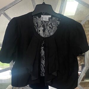Charlotte Russe Black Ruffle Blouse